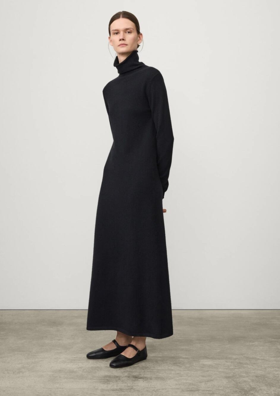 Lisa Yang Ailina Cashmere Maxi Dress in Black 2 M L